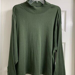 Jacque & KoKo Olive Green Turtleneck Shirt Size 22/24